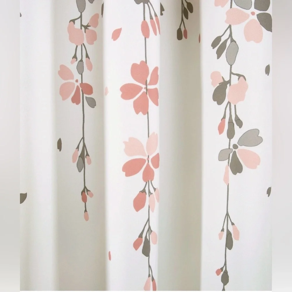 Lush Decor Weeping Flowers Room Darkening Curtain Panel Pair 52"W x 84"L - Picture 3 of 7